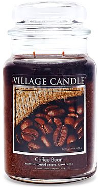 Village Candle Vonná sviečka v skle - Coffee Bean - Zrnková káva, veľká 1×1 ks, vonná sviečka