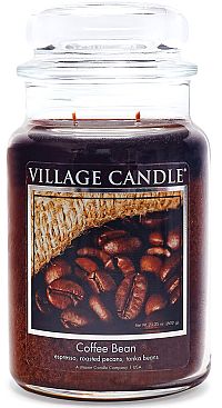 Village Candle Vonná sviečka v skle - Coffee Bean - Zrnková káva, veľká 1×1 ks, vonná sviečka