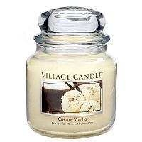 Village Candle Vonná sviečka v skle - Creamy Vanilla - Vanilková zmrzlina, stredná 1×1 ks