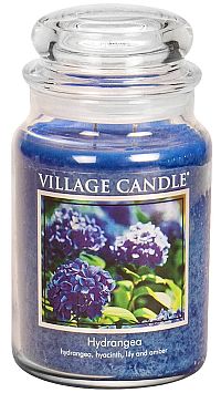 Village Candle Vonná sviečka v skle - Hydrangea - Hortenzie, veľká 1×1 ks, vonná sviečka