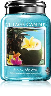 Village Candle Vonná sviečka v skle - Tropical Getaway - Víkend v trópoch, veľká 1×1 ks