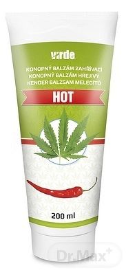 VIRDE KONOPNÝ BALZAM hrejivý HOT 1×200 ml, konopný balzam