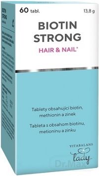 Vitabalans BIOTIN STRONG HAIR&NAIL 1×60 tbl, doplnok výživy