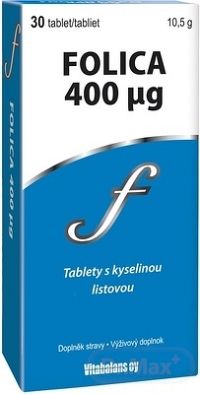 Vitabalans FOLICA 400 µg 1×30 tbl, výživový doplnok