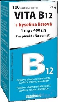 Vitabalans VITA B12 + kyselina listová 1×100 tbl, výživový doplnok