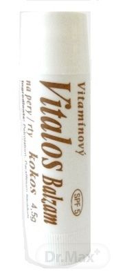 VITALOS Balzam na pery kokos SPF 5 1×1 ks, vitamínový balzam