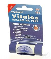 Vitalos Balzam na pery vitamínový Antibakterial UV+15 4,5 g