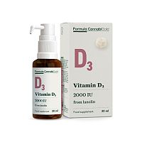 Vitamín D3 z Lanolínu Konopný Bylinný Extrakt 30ml 1×30 ml