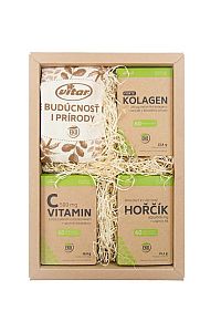 VITAR EKO Friendly BOX KOLAGÉN FORTE cps 60 + VITAMÍN C 500 mg cps 60 + HORČÍK AQUAMIN Mg cps 60, 1x1 set