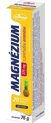 VITAR MAGNÉZIUM 375 mg 1×20 ks, výživový doplnok
