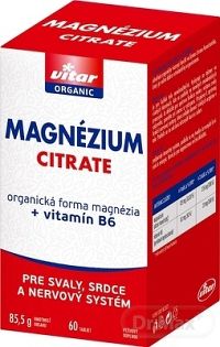VITAR MAGNÉZIUM CITRATE + vitamín B6 1×60 tbl, horčík + vitamín B6