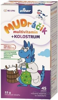 VITAR MUDráčik multivitamín + kolostrum 1×45 tbl