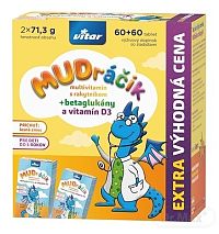 VITAR MUDráčik multivitamín s rakytníkom 1×120 tbl, multivitamínové želé