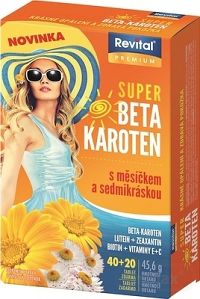 Vitar Revital Super Beta-karotén s nechtíkom a sedmikráskou 40 + 20 tabliet