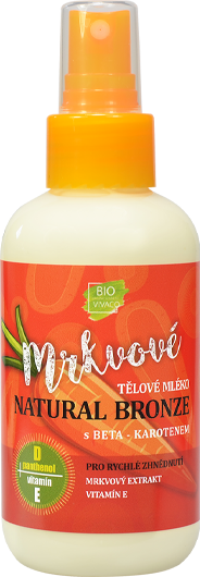 Vivaco Bio 100% prírodné Mrkvové telové mlieko Natural 150 ml