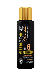 VIVACO Opalovací olej s rozjasňujícími glitry SPF 6 Chocolate SUNBRONZ 100 ml