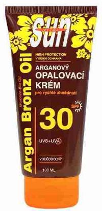 Vivaco Sun Argan Bronz voděodolný opalovací krém SPF30 100 ml