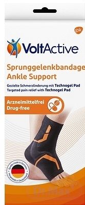 VoltActive Členková bandáž pravá, s pelotou tvaru L, veľkosť M, 1x1 ks