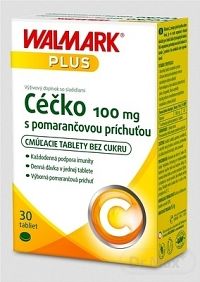 WALMARK Céčko 100 mg tbl s pomarančovou príchuťou 1x30 ks