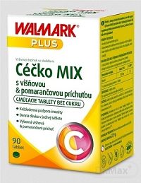 WALMARK Céčko MIX tbl vitamín C 100 mg (pomaranč+višňa) 1x90 ks