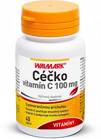WALMARK CÉČKO VITAMÍN C 100 mg s pomarančovou príchuťou, 1x40 ks