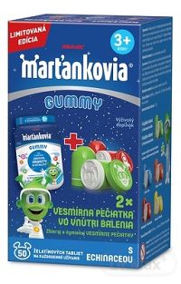 WALMARK Marťankovia GUMMY s echinaceou želatínové tablety 50 ks + vesmírna pečiatka 2 ks, 1x1 set