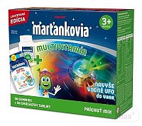 WALMARK Marťankovia MULTIVITAMÍN PROMO 2020 tbl GUMMY jeseň - zima 50 ks + tbl cmúľacie s Imunactivom 50 ks + darček vodné ufo, 1x1 set