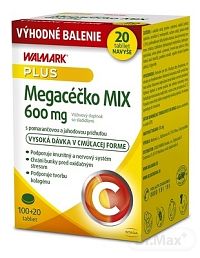 WALMARK Megacéčko MIX 600 mg Vianoce 1×120 tbl,100+20 navyše