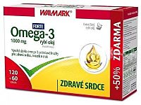 Walmark OMEGA 3 FORTE RYBI OLEJ 120+60CPS 1x180cps, rybí olej