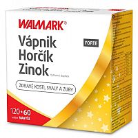 WALMARK Vápnik Horčík Zinok FORTE tbl 120+60 ks navyše (180 ks)