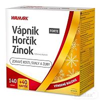 WALMARK Vápnik Horčík Zinok FORTE Vianoce 1×180 tbl, 140+40 navyše