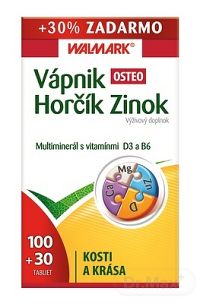 WALMARK Vápnik Horčík Zinok Osteo komplex tbl 100+30 ks (1x130 ks)