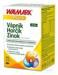 WALMARK Vápnik Horčík Zinok OSTEO tbl 1x90 ks