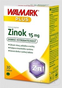 WALMARK Zinok 15 mg (inov. obal 2018) tbl 1x30 ks