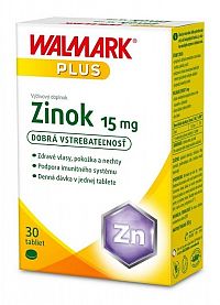 WALMARK Zinok 15 mg tbl (inov. obal 2018) 1x30 ks