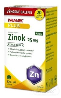 WALMARK Zinok Forte 25mg Vianoce 1×120 tbl, 100+20 navyše