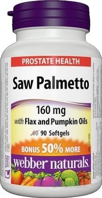 Webber Naturals Saw Palmetto prostata 160 mg 90 tabliet