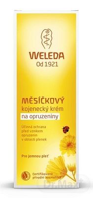 WELEDA NECHTÍKOVÝ dojčenský krém na zapareniny (Calendula Babycreme) 1x30 ml
