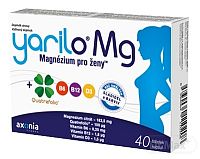 YARILO Magnézium pre ženy 1×40 cps, magnézium pre ženy + vitamíny B6, B12, D3 a folát