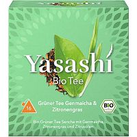 Yasashi BIO Zelený čaj Genmaicha & Citrónová tráva