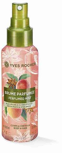 Yves Rocher Peach & Star Anise parfumovaný sprej na telo a vlasy 100 ml