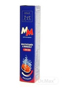 Zdrovit MULTIVITAMÍN + MINERÁLY + ŽEN-ŠEN tbl eff (šumivé tablety) 1x24 ks