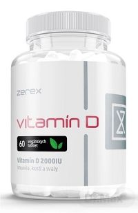 Zerex Vitamín D 2000 IU 1×60 tbl, výživový doplnok