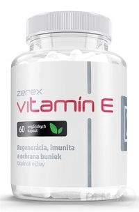 Zerex Vitamín E 1×60 cps, výživový doplnok