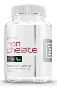 Zerex Železo chelát + vitamín C 1×60 tbl, výživový doplnok