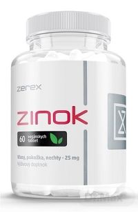 Zerex Zinok chelát 25 mg 1×60 tbl, doplnok výživy