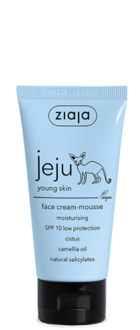 Ziaja Jeju SPF 10 Pleťová krémová pena na tvár 50 ml