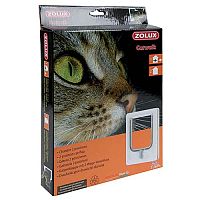 ZOLUX CAT DOOR dvierka pre mačku 2 pozície zamykania 15,5x17cm biele