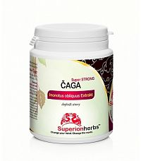Čaga, 100% Sibírska čaga - Superionherbs, 90 kps x 500 mg