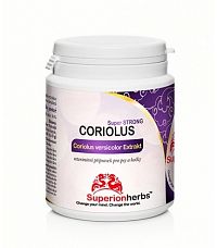 Coriolus versicolor – Extrakt z trúdnikovca, Superionherbs, 90 kps x 500 mg